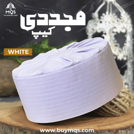 Mujaddadi Cap – White